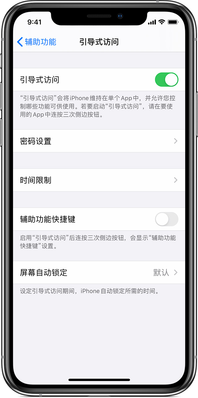 浑源苹果手机维修分享如何在 iPhone 上退出引导式访问 