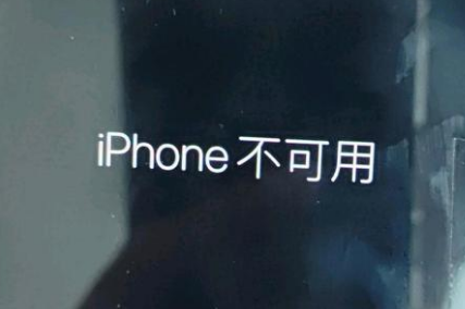 浑源苹果服务网点分享锁屏界面显示“iPhone 不可用”如何解决 