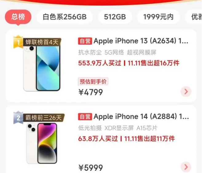 浑源苹果14维修分享iPhone14配置不如同价位的安卓还能大卖 